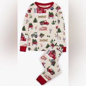 Little Blue House Kids Boys Country Christmas Red Truck‎ Pajama Set Size 6